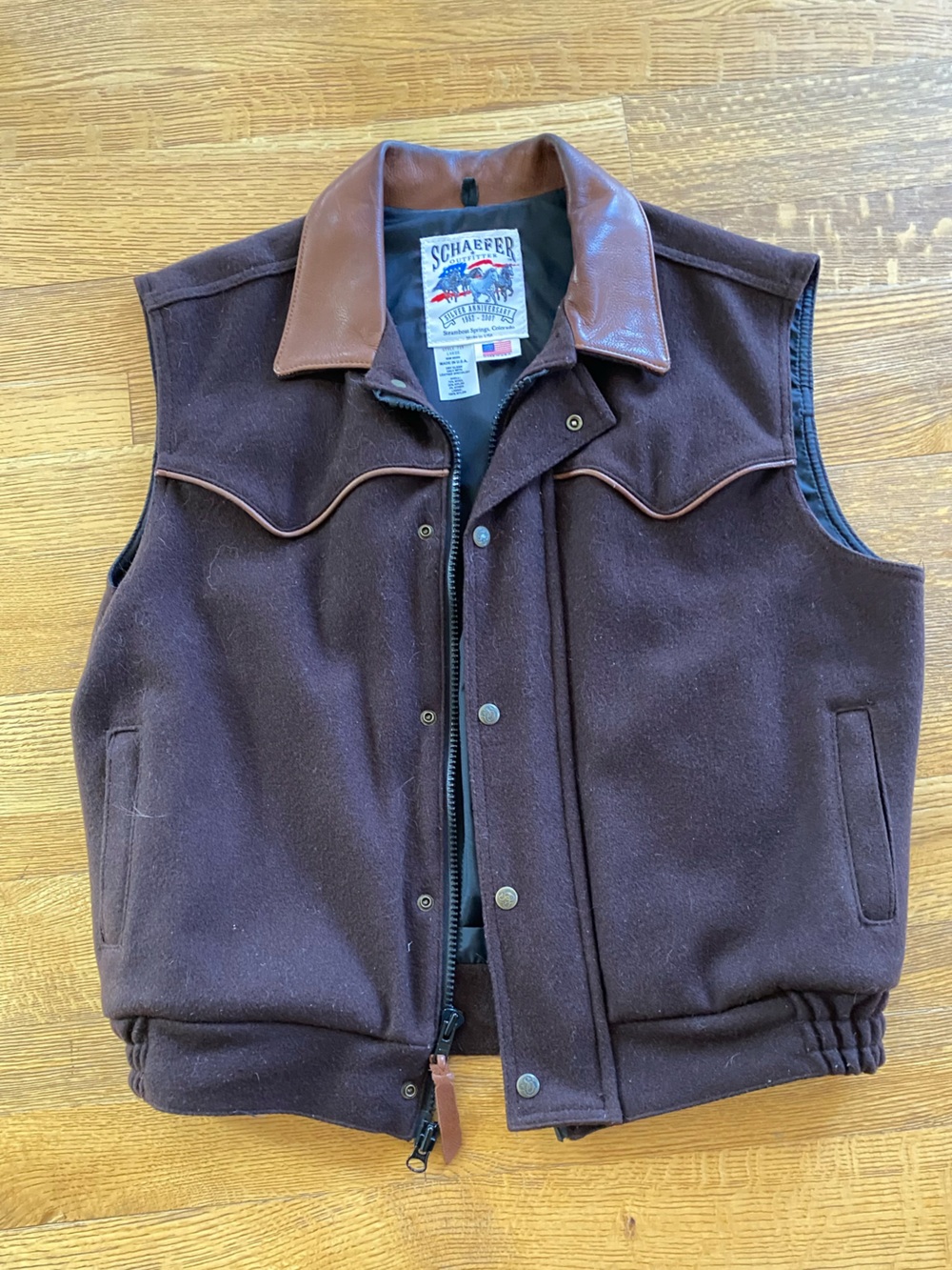 Vintage Schaefer wool vest.